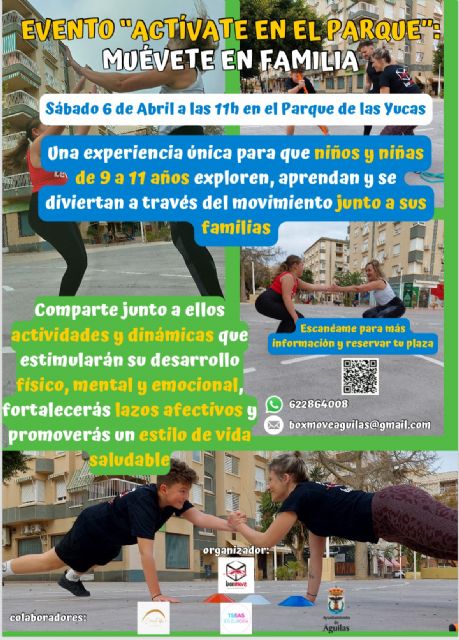 'Actívate en el parque', una actividad para conmemorar el Día Mundial de la Actividad Física
