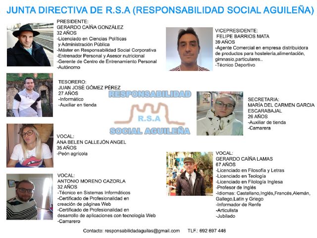 ¿Quién forma parte de Responsabilidad Social Aguileña?