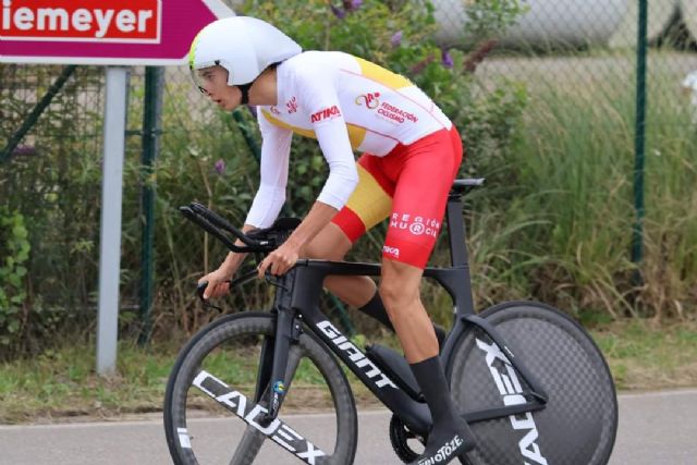Luís Alberto Lajarín, tercero de España en contrarreloj individual de ciclismo
