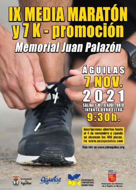 Águilas, a unas semanas de volver a disfrutar su media maratón y 7km. de promoción