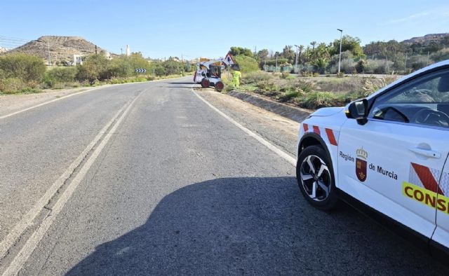 Fomento inicia las obras para mejorar la seguridad vial de la carretera regional que une Águilas con la autopista AP-7