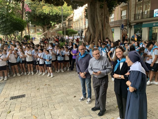 El colegio María Inmaculada conmemora el día del Domund con una marcha solidaria